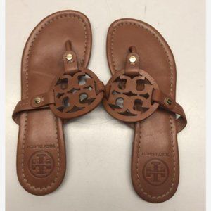 Tory Burch Leather Flip Flop Sandals 5.5